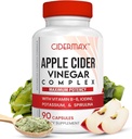 Apple Cider Vinegar Complex Capsules - 90天供應Capsules 用于Gut支持,平衡重量和体解毒 - 所有天然维生素B6,凯尔普,钾,和Spiruina 由 Cidermax 补充