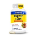 Enzymedica Digest Gold + Probiotics, 2-in-1 古特健康公式, 消化酶 & 1 亿 活性Probiotic Cultures, 90 Counter (FFP).
