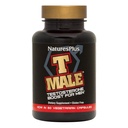 NaturesPlus T 雄性-60种蔬菜 Capsules - 促进肌肉增益和Stamina,Mood增强剂 - Gluten Free - 30种总服务