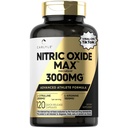 Carlyle Nitric Oxide Supplement 3000mg 120 Capsules 与 L-Arginine 和 L-Citrulline 一同进行预选 → 非GMO, Gluten Free