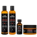 (原始内容存档于2018-09-21) (英语). Live Bearded Complete Beard Grooming Kit - Wash, conditioner, Butter and Oil - 在美国制造,配有全自然成份 - Mens Groom Set - 美式Scent - Cedar, Vetiver, Bergamot