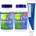 HemRid 完整的出血护理系统 — — 5%的利多卡因凝胶用于快速专题安慰, Max Ultra Capsules用于持续的血管健康和循环支持