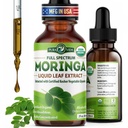 PURA VIDA MORINGA 提取液滴 - USDA 有机认证 - 高度纯化,生物可用和比莫林加粉或卡普苏莱斯更快的吸收 - 单一来源的莫林加 Oleifera 叶片提取