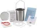 纯生命咖啡 Enema Kit在美国制造 - All You need Kit - 2 Qt美国无污钢 Enema Enema Bucket - 实验室测试有机Enema Coffee - Mold, Fungus, Mycotoxin Free - 1英镑 - Coffee Strainer