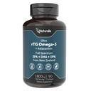 Naturalis Ultimate rTG Omega 3 来自新西兰野生金枪鱼的鱼油 1800毫克 - 全谱Omega3s EPA, DHA & DPA - 可持续来源,非GMO, Gluten Free - 90软胶