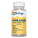 SOLARAY L-Theanine 200mg 配以青茶 - 健康摩擦,放松和偶尔压力支持 - 实验室验证,Vegan,Gluten Free - 90 services,90 Veg Caps
