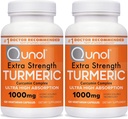 Quunol Turmeric Curcumin Capsules,1000mg 额外强度补充剂,专利水溶技术,带有黑辣椒的Turmeric Crucumin替代品,240 Veggie Capsules