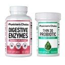 物理家的CHOICE - Beat Bloat + 支持重量管理包:消化酶 180ct + 薄-30 Probiot 60ct - 价值包