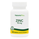 NatusPlus 锌片 - 10 mg, 90 蔬菜补充剂 - 细胞生长和修复的免疫系统补充剂 - 促进健康消化、代谢和视觉 - 无糖 - 90 服务
