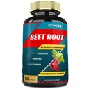 Beet Root Capsules, 4个月供应和绿色茶, Ginseng, Black Pepper QQ 增强能量, 运动性能支持, Boosts Stamina QQ 营养工作补充