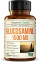 Glucosamine Sulfate 1500mg w/Potassium – FSA 适合卡蒂拉奇,骨骼和联合健康联合支持补充,偶尔对背部,膝盖和手部的不适救济 – Glucosamine Complex 120 Tabs