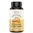 Liposomal Turmeric Crucumin 补编 2000mg, 95% 标准化 Crucuminoid 提取和有机根粉,配有管道黑辣椒水果(15mg),60 软胶