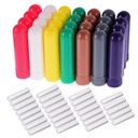 eBoot 28 设置基本油气辅助疗法 Nasal Inhalers Tubes 可再充填的吸入器棒, 7 种颜色, 带有 Wicks