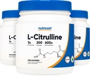 营养成本纯L-Citrulline (Base) 粉末(600格拉姆)(3瓶)