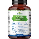 Zazzzee D-Chiro-Inositol,每卡普尔50毫克,90Vegan Capsules,40:1与Myo-Inositol的比率,3个月供应,100%蔬菜,非GMO