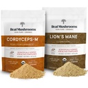 Lions Mane(60g)和Cordyceps(60g) 蘑菇提取器 Powder Bundle - 蘑菇 认知、能源和耐力补充剂