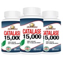 Rise-N-Shine Catalase Supplement 15,000 - 强力抗氧化剂酶促进毛发健康 - 强力毛发补充剂 - 90 Capsules - Pack of 3 Full Size Bottles(90天供应)