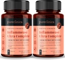 纯clinica Inflames Ultra complete (Resveratrol, Ginger, ALA, Spirulina, Curcumin - 5 Supplements in one) 1305mg x 180 片 - 2瓶90片 - 6个月供应!