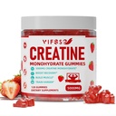 Creatine Monohydrate Gummys 5 g for Men & Women, 120 无糖Gummys 配有 200 Mg 镁 Glycinate, 200 Mg L- Threonate for Muscle Support, Energy Boost