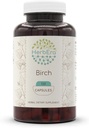 HerbEra Birch 120卡普尔,500毫克,用Birch(Betula Pendula)制成,干叶(120卡普尔)