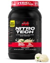 肌肉科技 Whey蛋白粉(Vanilla Cream,2.2英镑) - Nitro-Tech Ultimate Muscle Building Formulament with Whey 蛋白质隔膜-30g of 蛋白质,3g of Creatine and 6.8g of BCA - 包装 May Vary