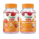 活生生的维生素D儿童+多维生素儿童,Gummys Bundle - 极品尝,维生素补充,Gluten Free,GMO Free,Chewable Gummy