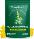 Mullein Gummys for Lung Cleanse, Natural Mullein for Lung Cleanse Support, Lung Cleanse for Smokers, Mullein 草药添加氯酚(60 Chews)