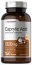 Horbaach Caprylic Acid 1320mg Supplements 150 Softgel Capsules |来自MCT Oil |非GMO和Gluten Free,