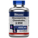 Tnvitamins Glucosamine, Chondroitin, & MSM(4000 MG - 240 Capsules) 男女联合支持补编 复合体 * 更多三重力量! ^ 在美国生产!
