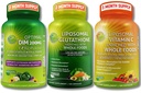 immune、Hormonal和抗氧化剂支持女性和男性- Liposomal Glutathione 500mg + Liposomal Vitamin C 1500mg + DIM 200mg 配有 BioPerine → & Cruciferous 全食品 – Vegan & 非 GMO