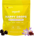 Organifi Happy Drops - Daily Superfood Happy Gummys for Adults - Mood Supports for balance, Bliss, Energy and Take the Edge Off - Sweet Lemon Flavor - 60 Gummys (日语:日语:日語:日語:日語:日語:日food Gummys) - 維持平衡,Bliss, Energy and Take the Edge Off - Sweet Lemon Flavor - 60 Gummys