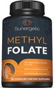 含甲基维生素B12和维生素B6-代谢活性福尔特作为Magnafolate- Methylfolate 400 mcg / Capsule- 60 Capsules