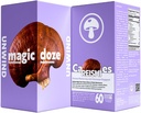 魔法DozeTM Reishi蘑菇补充剂 Capsules - 60 Counter, Unwind, Herbal 补充剂,压力救济,免疫支持,Vegan,有机Reishi Informedient