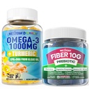 Vegan Omega-3 1000mg + Turmeric, 纤维胶