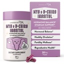 传奇式牛奶纯仁西托尔补充剂 - Myo Inositol和D-Chiro Inositol Capsules - 理想式40:1 比率 - Ovarian和生育率支助 - 30天供应