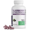 Bronson Elderberry extrastruction,支持健康免疫系统和抗氧化剂保护,非转基因生物,180个蔬菜盖