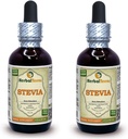 Stevia (Stevia Rebaudiana) 叮当,有机干叶液体提取物(Brand name:Herbalterra, Proudly Made in USA) 2x2 fl.oz (2x60 ml)