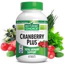 植物选择 Cranberry Plus 总泌尿支助 -- -- Cranberry专注的妇女和男子尿道切片保健,Uva Ursi, Buchu, Calcium -- -- 60片