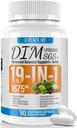 DIM 女性和男性雌激素平衡补充,1675 mg雌激素补充激素辅酶支持,更年期支持,抗氧化剂支持,DIM SGS 90 Veggie Capsules,44 Day Supply 028