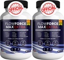 Flow Force Max Extra Prostate Supples for Men Capsules, 健康补编 - 最大强度,全部自然支持正常和健康功能 (120 Capsules) (2 Pack)