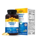 乡村生活 Omega 3 鱼油补充剂 - 高浓度环保局和DHA Omega 3 脂肪酸 - 2000 mg 鱼油促进情感健康,Mood支持,无鱼味 - 天然柠檬火焰