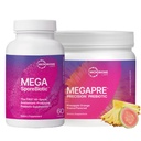 微生实验室 巨噬生物(60 Capsules) + MegaPre(5.5 oz 粉) 亲生生物预生包 - 配有先生肉粉的基于偶生的亲生药