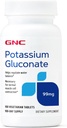 GNC Gluconate 99mg, 100平板, 支持正常肌肉函数