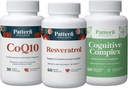 模式健康老化包 - CoQ10,Resveratrol,认知复合体 - 促进无时无刻的健康与健康 - 3 Pack,全自然,维冈友好公式