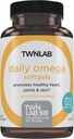 Twinlab Daily Omega Softgels - 联合健康和脑健康鱼类石油补充剂 - 800毫克,30个软胶