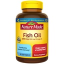 天然制鱼油 Omega 3 补充剂,1000 mg 软胶,Omega 3 鱼油 健康心脏支持,90 软胶,45天供应