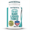 巴里液体力量(Bari Liquid Force One a Day Bariarical Multivitamin with Iron – 快速吸附Gel Caps for Gastric Sleeve, Bypass, Duodenal switch – 超食品混合剂 - Bariaricritic Multivitamin for Women and Men