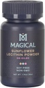 磁性润滑油(Magical Butter) 向日葵 Lecithin Powder – 无豆、非GMO、Vegan & Kosher Butter 和烧烤和烹饪油稳定剂,1.76 oz