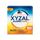 Xyzal 24小时过敏救济药,原处方强抗己胺,Levocetirizine 二氢氯化物药片,5毫克,80个