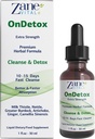 Zane On Detox QQ10 – 15天快速清洁与支持 – Detox & 修复 配有 Milk Thetle, Nettle, Greater Burdock, Artichoke & More → Vegan → Non-GMO → Gluten-Free → 1 Fl Oz. - 30ml.